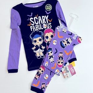 L.O.L. Surprise Girls Halloween Long Sleeve Pajama Set Size 10